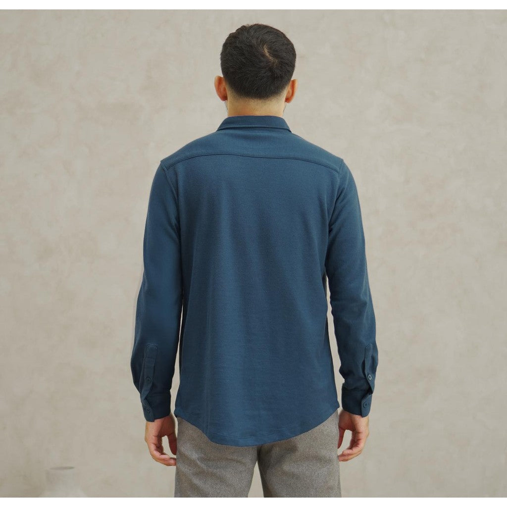 Matsuda Kemeja Pria Lengan Panjang Shunan Blue Teal