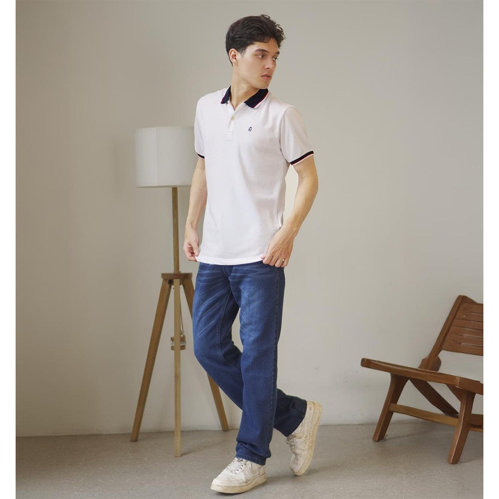 MATSUDA Kaos Polo Shirt Pria Kerah Yaizu White