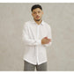 Matsuda Kemeja Pria Pique Lengan Panjang Shunan White