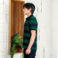 MATSUDA Kaos Polo Shirt Pria Kerah Echizen Navy Green