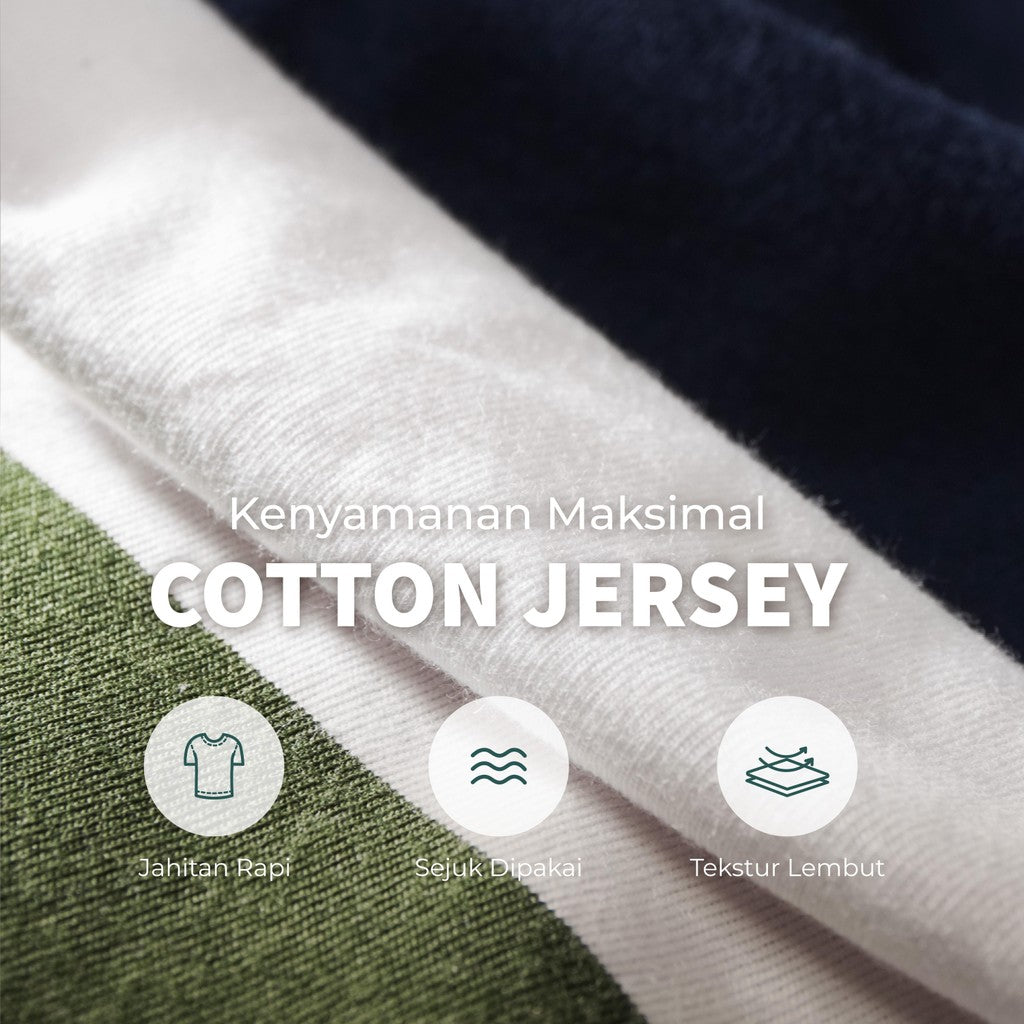 MATSUDA Baju Kaos Polo Shirt Dewasa Stripe Pria Kerah Katun Yukuhashi Navy