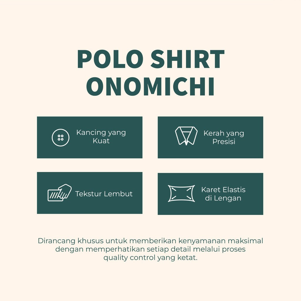 MATSUDA Kaos Polo Shirt Pria Kerah Onomichi Blue Coral