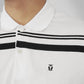 MATSUDA Baju Kaos Polo Shirt Dewasa Stripe Pria Kerah Katun Ureshino White