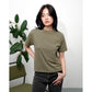 Matsuda Kaos Polos Wanita Cotton T Shirt Loose Fit Elodie OLIVE