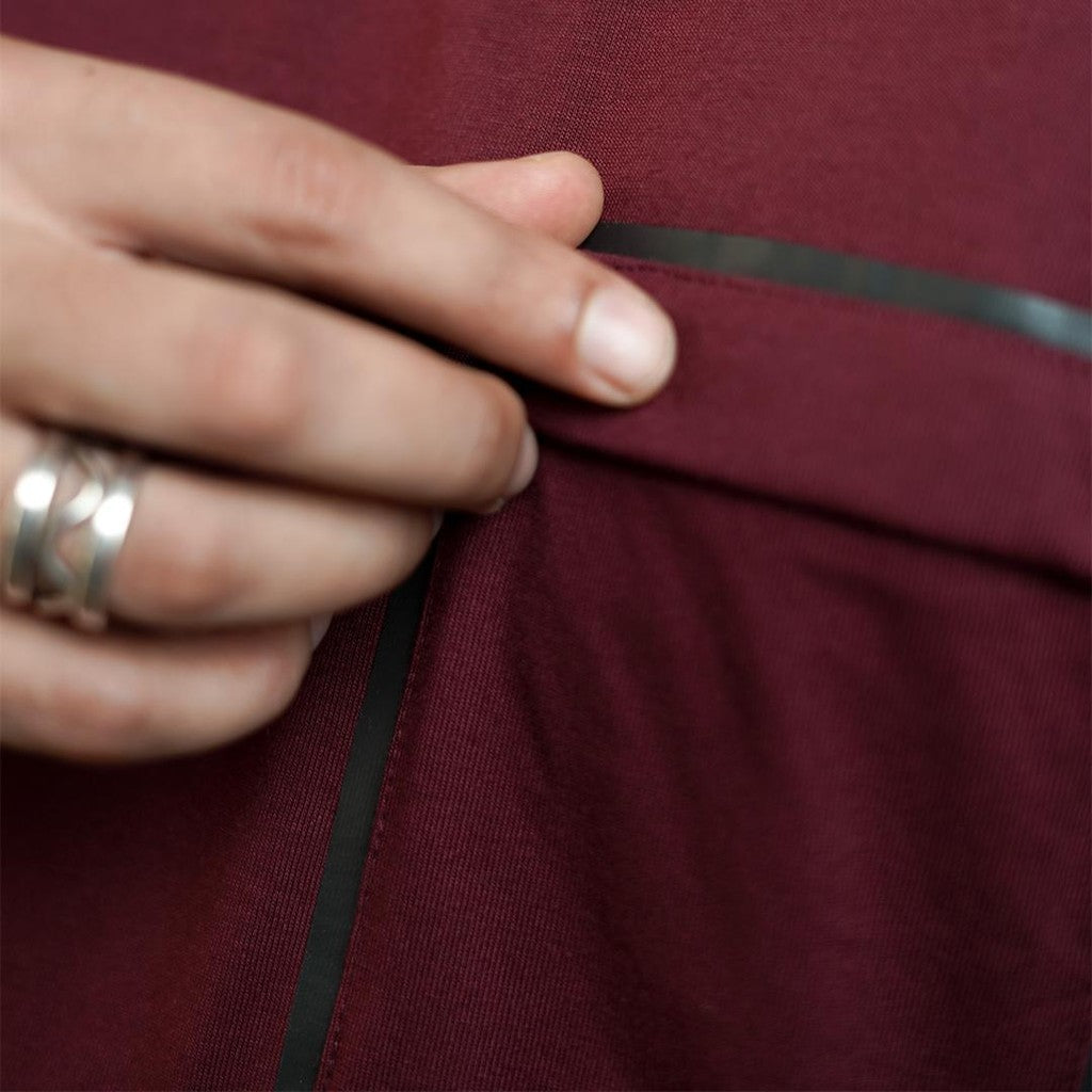 MATSUDA Kaos Oversize T shirt Oblong  Obihiro BURGUNDY