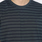 Matsuda T Shirt Pria Kaos Stripe Nantan Oblong Baju DK Slate Navy