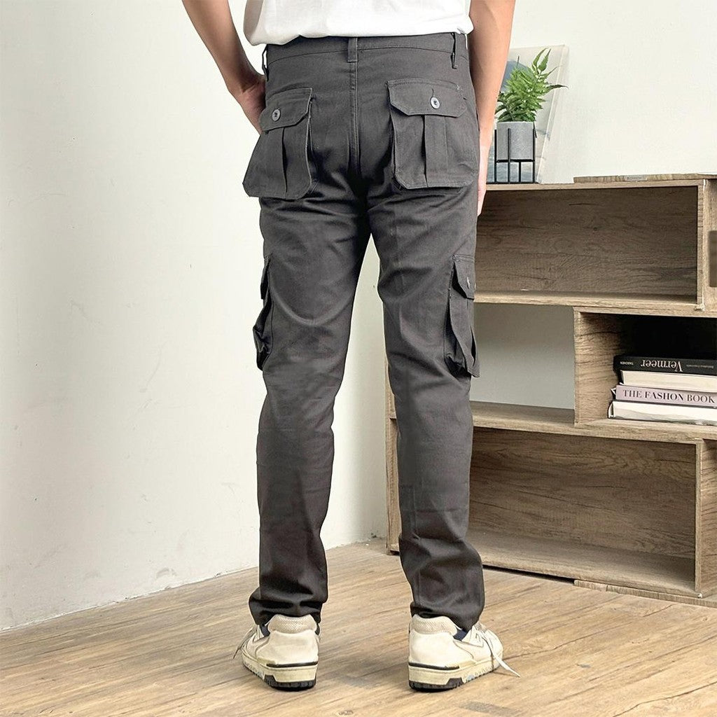 Matsuda Celana Panjang Cargo Pria Hayashi DARK GREY