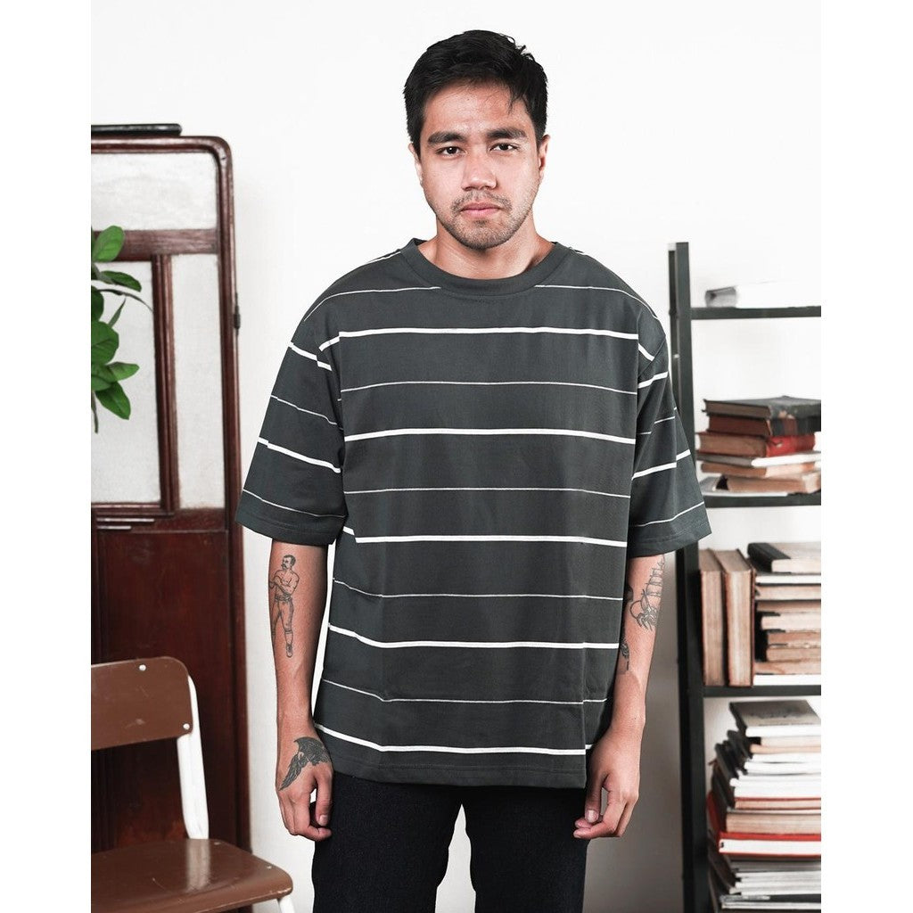 MATSUDA Kaos Oversize Stripe Nerima DK Slate