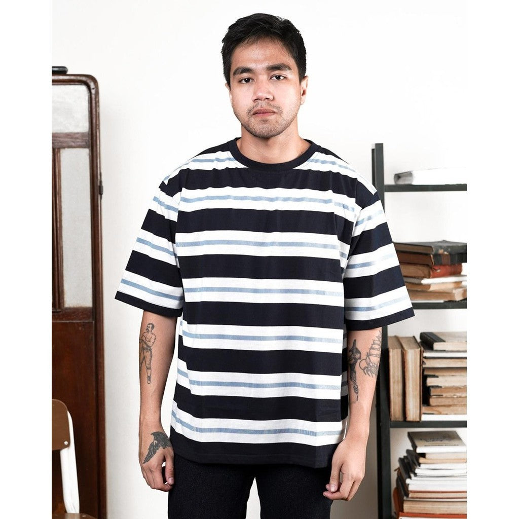 MATSUDA Kaos Oversize Stripe T shirt Kinokawa Navy