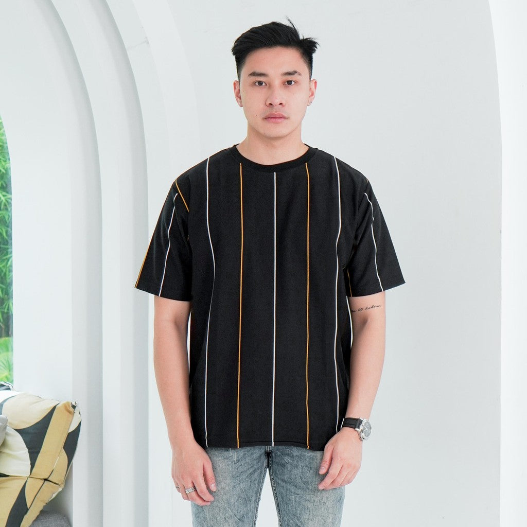 MATSUDA Kaos Oversize Stripe Togane Black