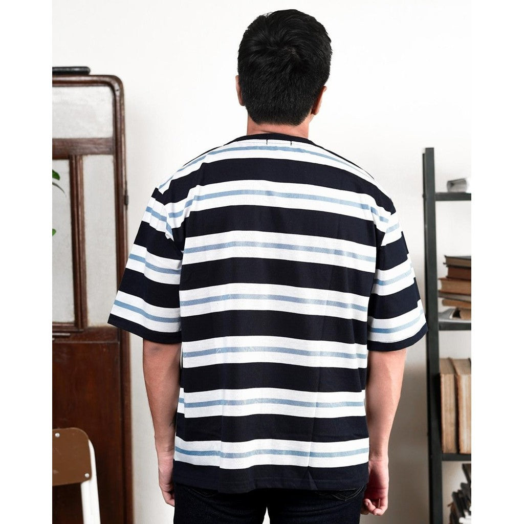 MATSUDA Kaos Oversize Stripe T shirt Kinokawa Navy