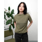 Matsuda Kaos Polos Wanita Cotton T Shirt Loose Fit Elodie OLIVE