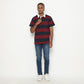 Matsuda Kaos Polo Shirt Rugby Pria Noshiro Navy Burgundy