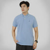 MATSUDA Baju Kaos Polo Shirt Dewasa Pria Kerah Katun Shibushi Light Blue