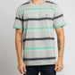 MATSUDA T Shirt Pria Kaos Stripe Motosu Grey