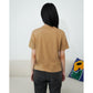 Matsuda Kaos Polos Wanita Cotton T Shirt Loose Fit Elodie ICE COFFEE