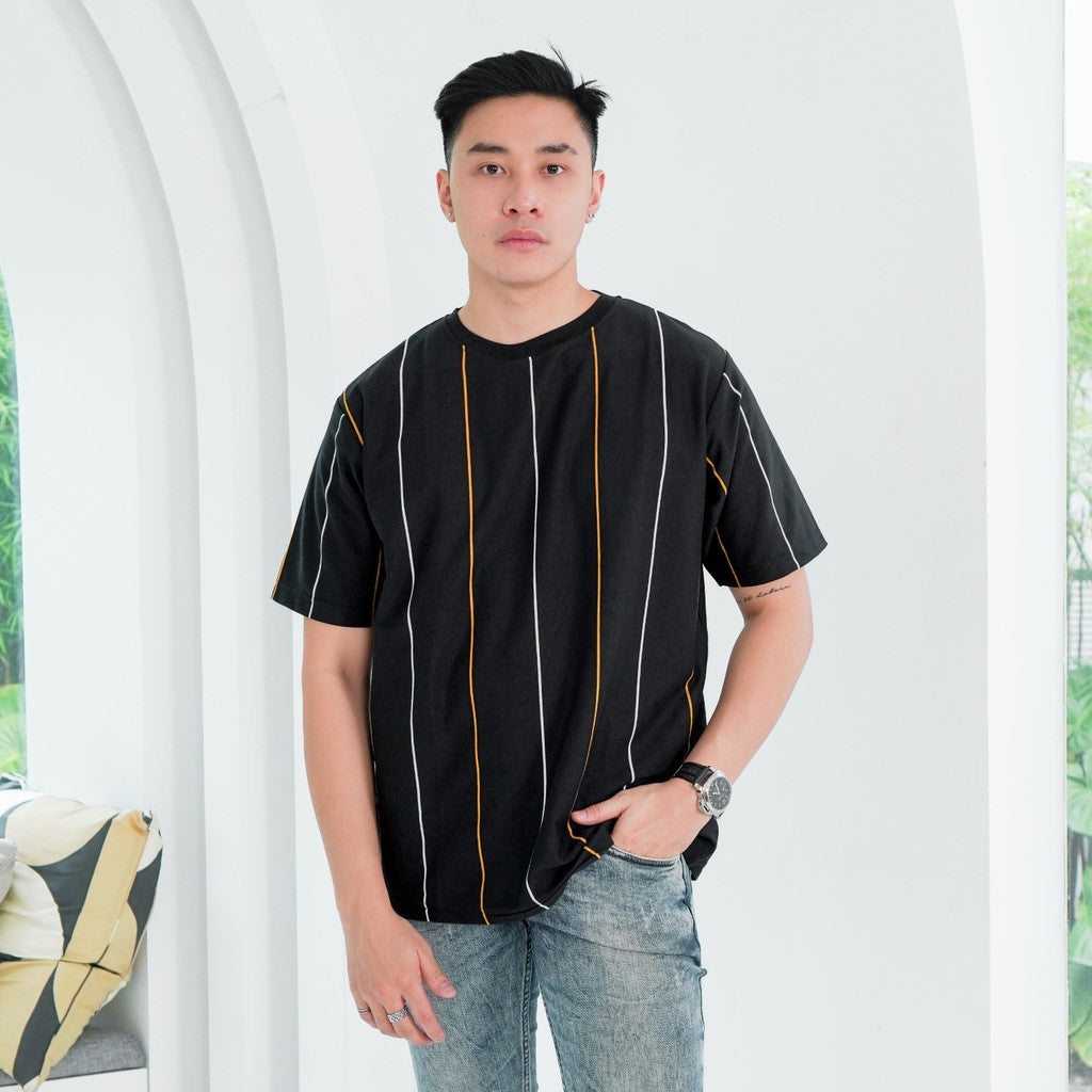 MATSUDA Kaos Oversize Stripe Togane Black