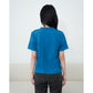 Matsuda Kaos Polos Wanita Cotton T Shirt Loose Fit Elodie F BLUE
