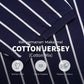MATSUDA Baju Kaos Polo Shirt Dewasa Stripe Pria Kerah Katun Otawara Navy