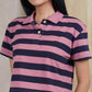 Matsuda Kaos Polo Wanita Crop top katun Marlow