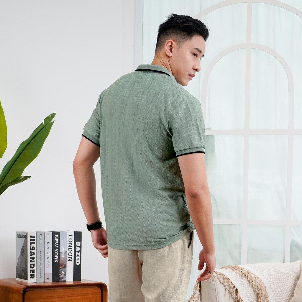 MATSUDA Kaos Polo Shirt Pria Kerah Takizawa