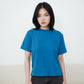 Matsuda Kaos Polos Wanita Cotton T Shirt Loose Fit Elodie F BLUE