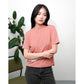 Matsuda Kaos Polos Wanita Cotton T Shirt Loose Fit Elodie CANYON CLAY