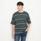 MATSUDA Kaos Oversize Stripe Nerima DK Slate