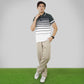 MATSUDA Baju Kaos Polo Shirt Dewasa Stripe Pria Kerah Katun Shinagawa DK Slate