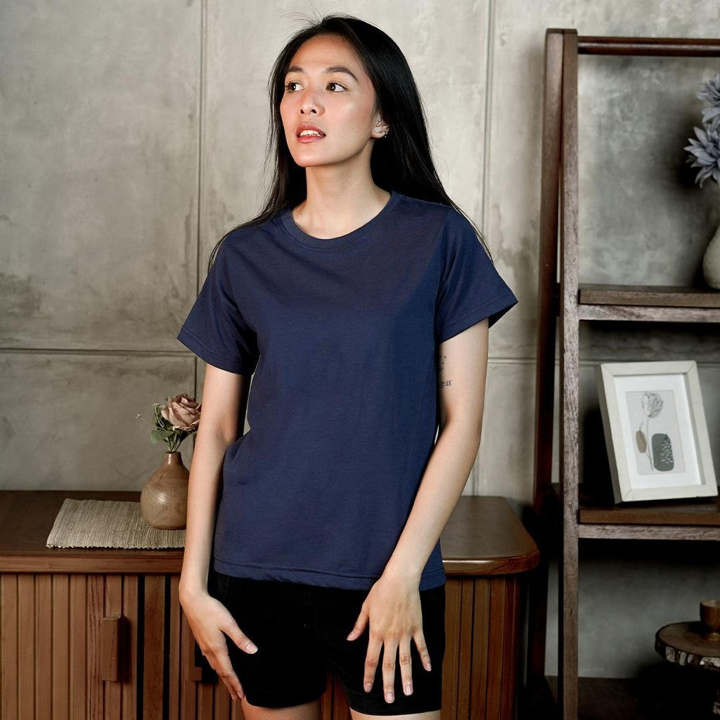 MATSUDA Kaos Wanita T Shirt Katun Zella I BLUE
