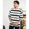 MATSUDA Kaos Oversize Stripe T shirt Narashino Black