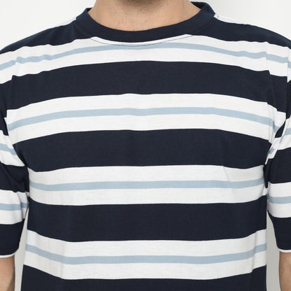 MATSUDA Kaos Oversize Stripe T shirt Kinokawa Navy