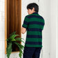 MATSUDA Kaos Polo Shirt Pria Kerah Echizen Navy Green
