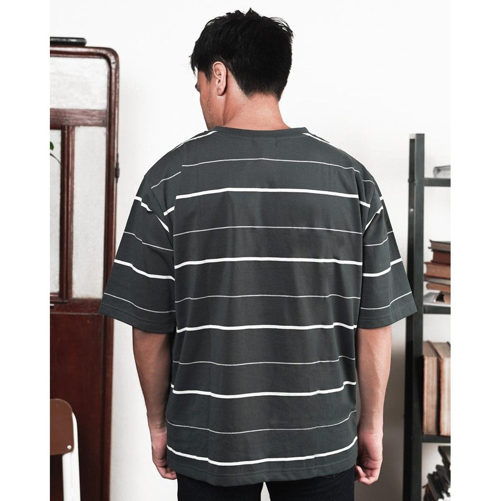 MATSUDA Kaos Oversize Stripe Nerima DK Slate
