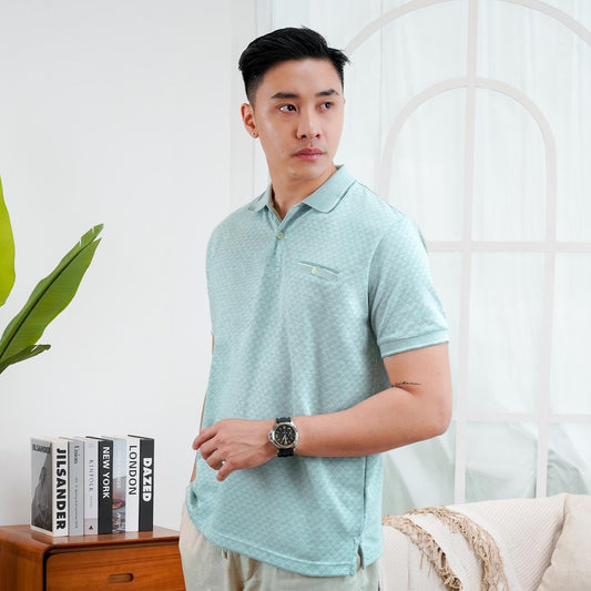 MATSUDA Kaos Polo Shirt Pria Kerah Tajimi L GREEN