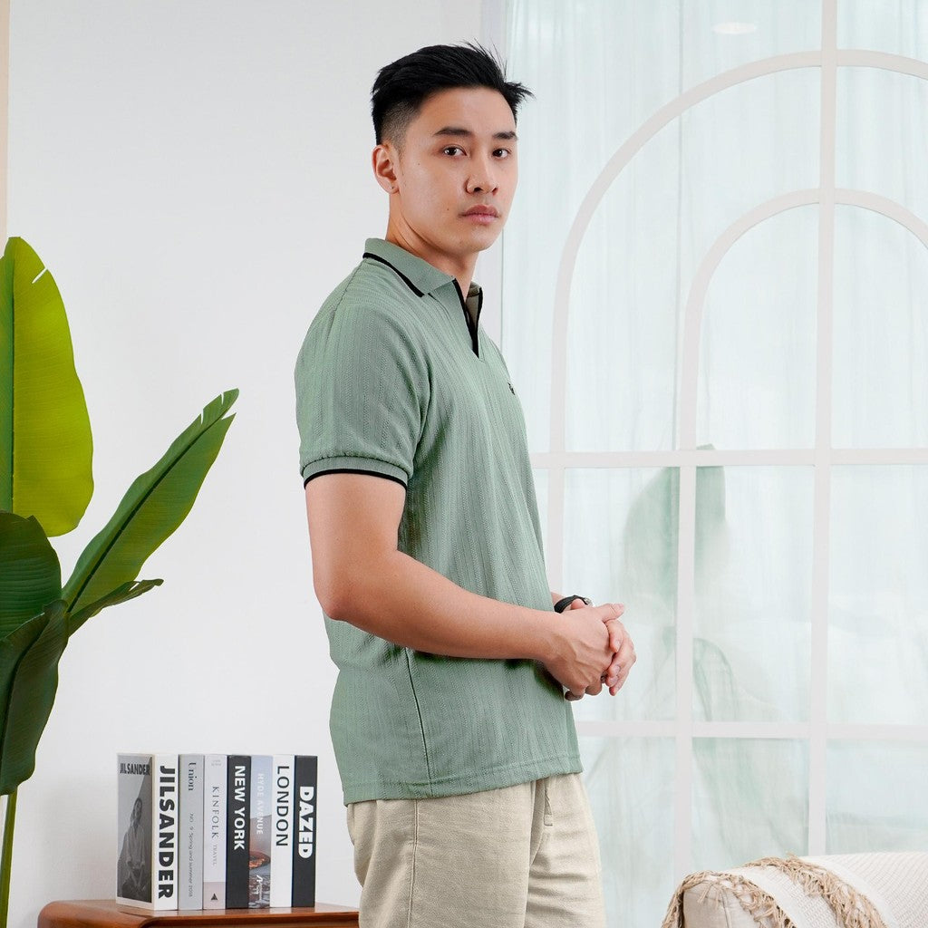 MATSUDA Kaos Polo Shirt Pria Kerah Takizawa