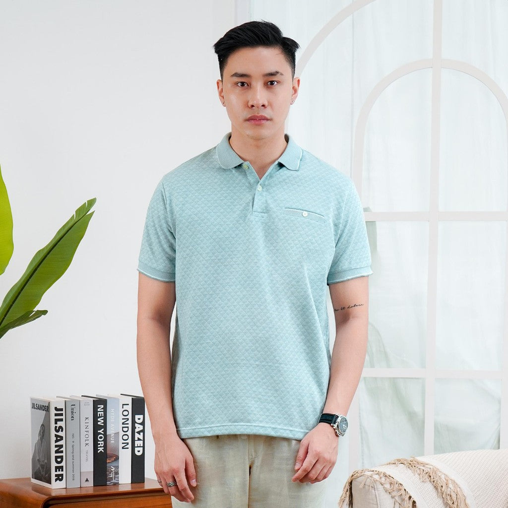 MATSUDA Kaos Polo Shirt Pria Kerah Tajimi L GREEN
