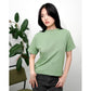 Matsuda Kaos Polos Wanita Cotton T Shirt Loose Fit Elodie MISTLE TOE