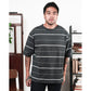 MATSUDA Kaos Oversize Stripe Nerima DK Slate