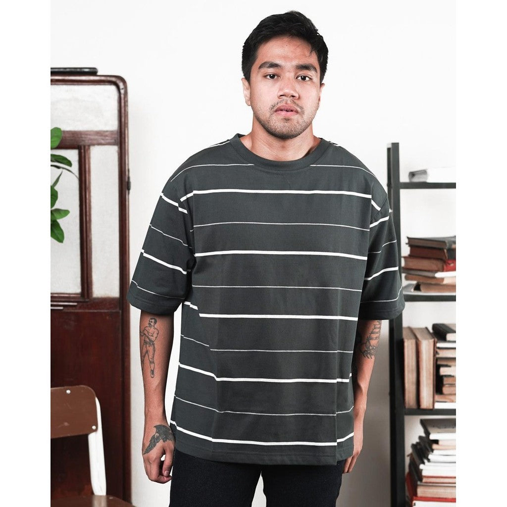 MATSUDA Kaos Oversize Stripe Nerima DK Slate