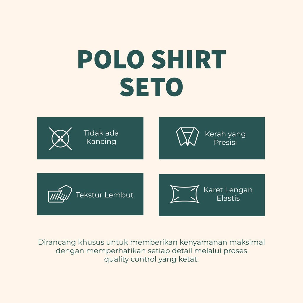 MATSUDA Baju Kaos Polo Shirt Dewasa Stripe Pria Kerah Katun Seto Navy Mel