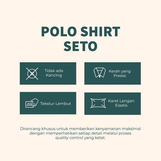 MATSUDA Baju Kaos Polo Shirt Dewasa Stripe Pria Kerah Katun Seto Navy Mel