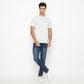 Matsuda T Shirt Pria Kaos Stripe Nantan Oblong Baju Offwhite Sky Blue