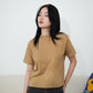 Matsuda Kaos Polos Wanita Cotton T Shirt Loose Fit Elodie ICE COFFEE