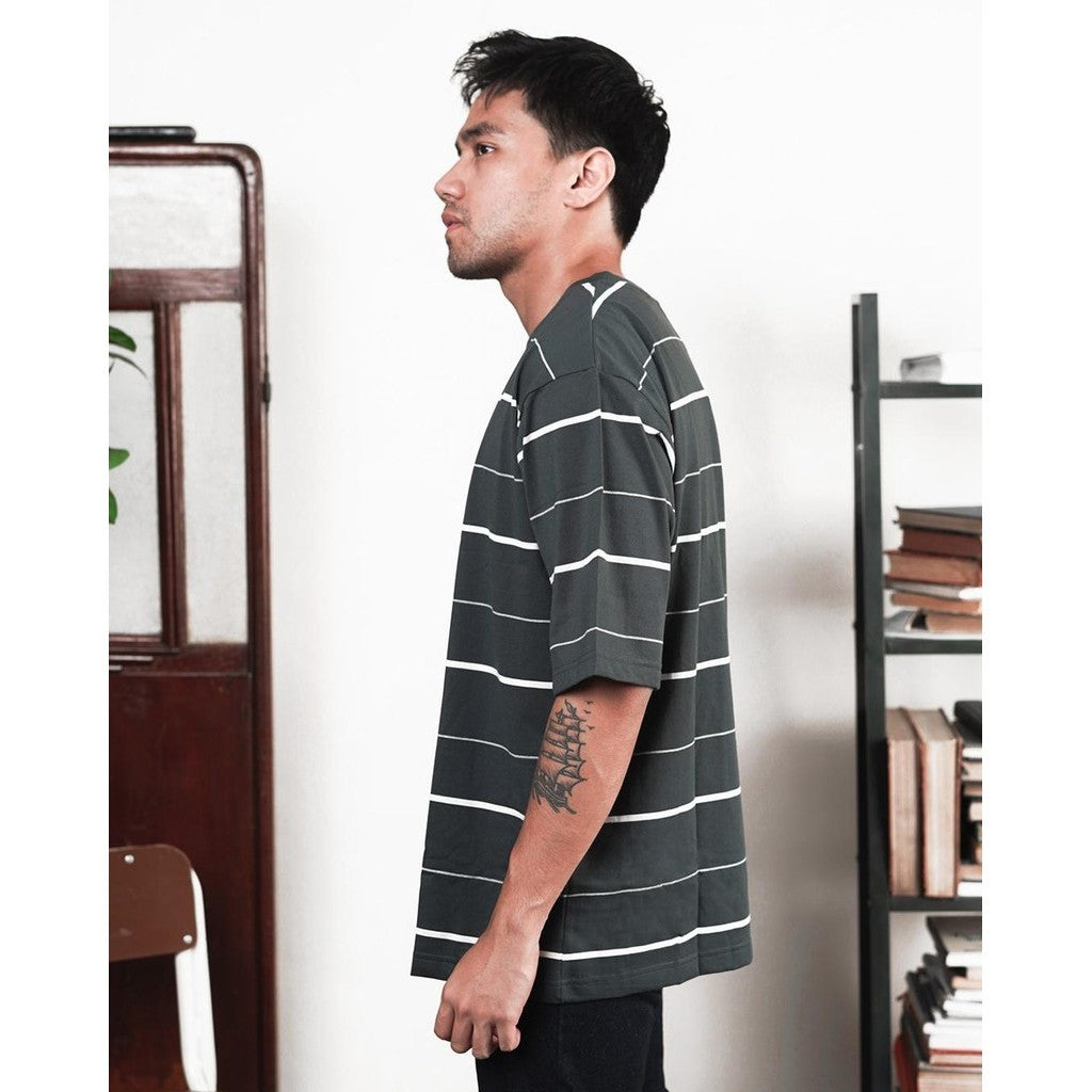 MATSUDA Kaos Oversize Stripe Nerima DK Slate