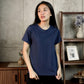 MATSUDA Kaos Wanita T Shirt Katun Zella I BLUE