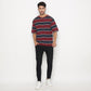 MATSUDA Kaos Oversize Stripe Mobara Burgundy