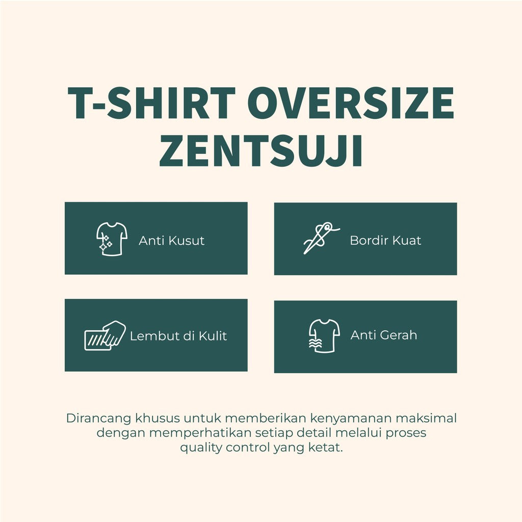 MATSUDA Kaos Pria Oversize Zensutji OffWhite