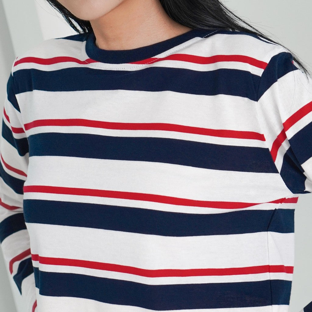 Matsuda Kaos Crop top katun Gardenia White