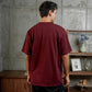 MATSUDA Kaos Oversize T shirt Oblong  Obihiro BURGUNDY